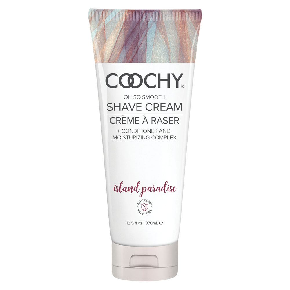coochy shave cream island paradise 12.5 fl. oz.