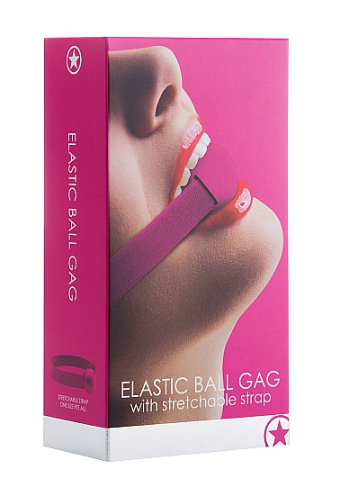 elastic ball gag pink