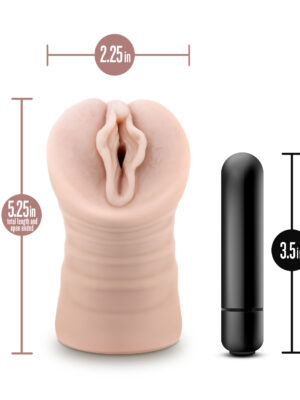 enlust destini vibrating stroker beige
