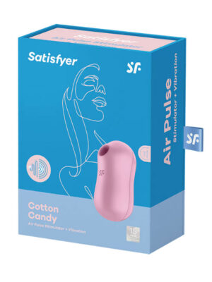 satisfyer cotton candy air pulse stimulator plus vibrator lilac