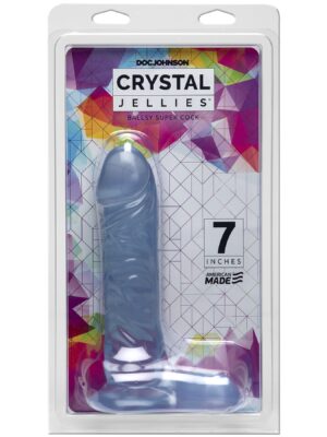 crystal jellies 7 inch ballsy supercock clear