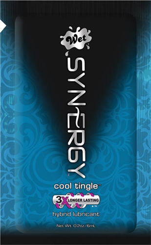 wet synergy hybric lubricant basic plus cool tingle 6 ml foil