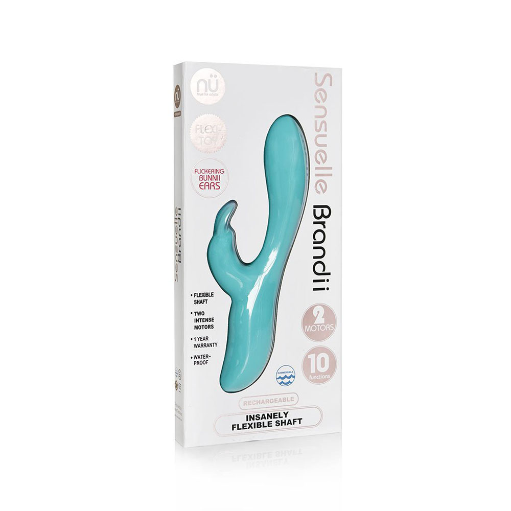sensuelle brandii 10 function rabbit vibe t blue
