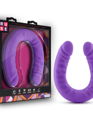 ruse 18 inch silicone slim double dong purple ruse 18 inch silicone slim double dong purple