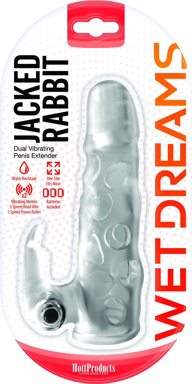 jack rabbit dual vibrating extender clear