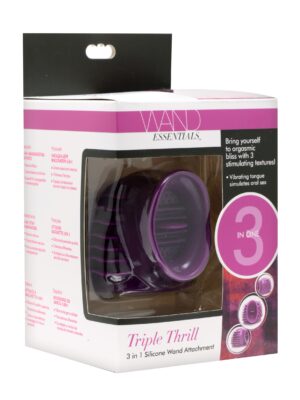 triple thrill 3 in 1 silicone wand attachment