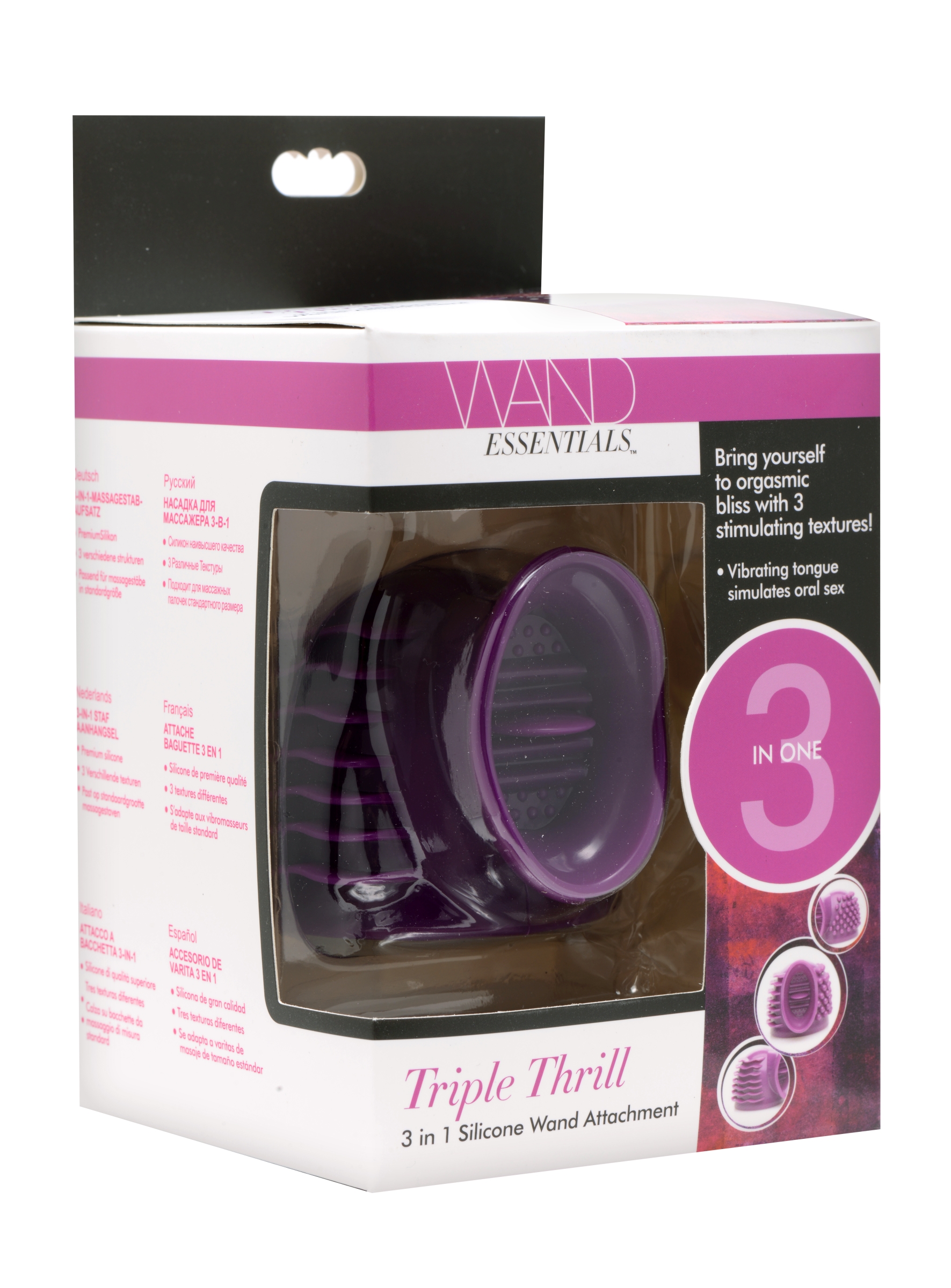 triple thrill 3 in 1 silicone wand attachment triple thrill 3 in 1 silicone wand attachment
