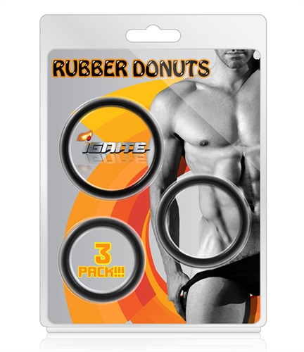 rubber donuts 3 pack