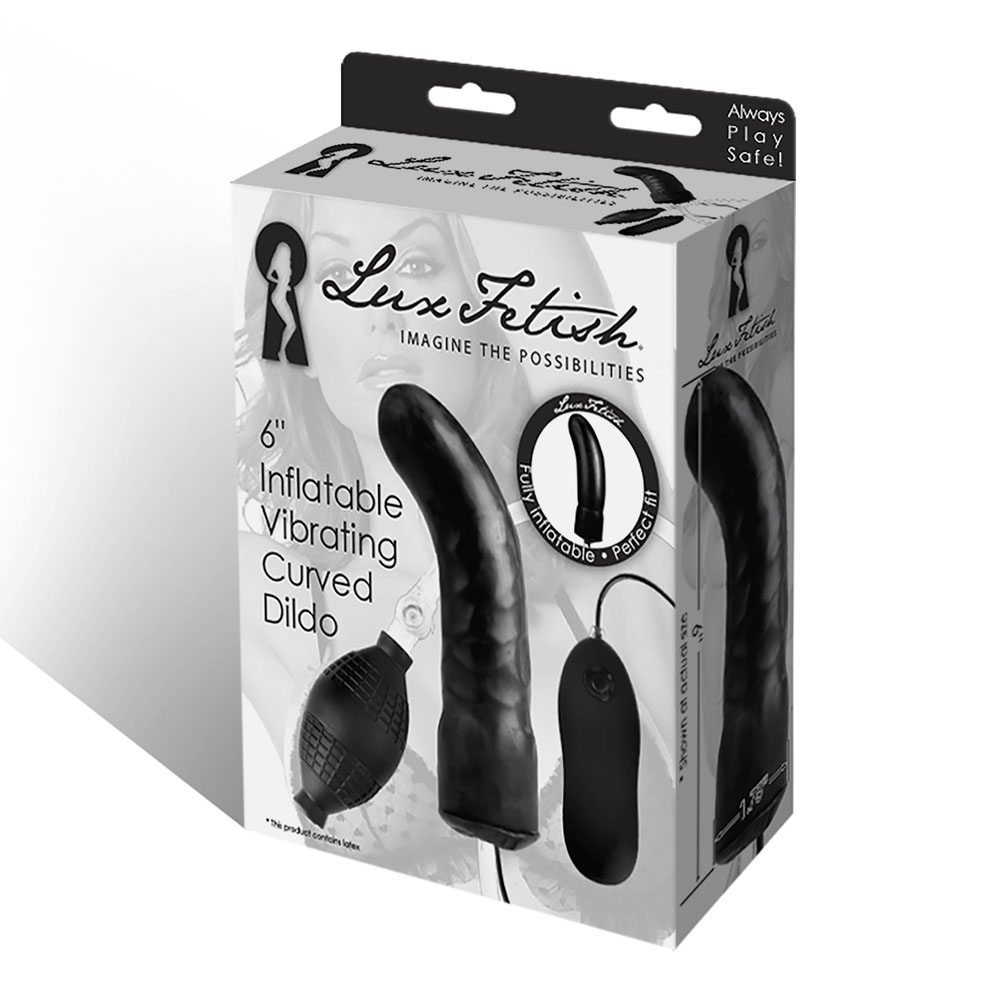lux fetish 6" inflatable vibrating dildo lux fetish 6" inflatable vibrating dildo