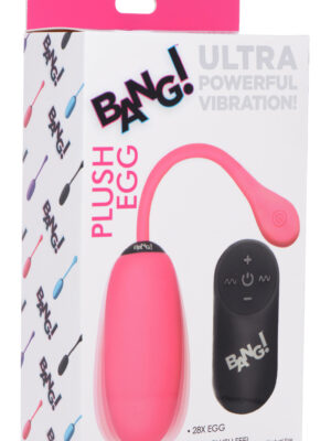 28x plush egg and remote pink