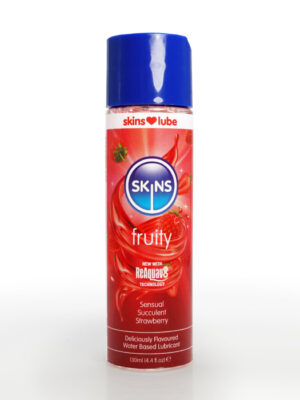 skins strawberry water based lubricant 4.4oz skins strawberry water based lubricant 4.4oz