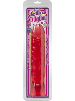 crystal jellies big boy 12 inch pink
