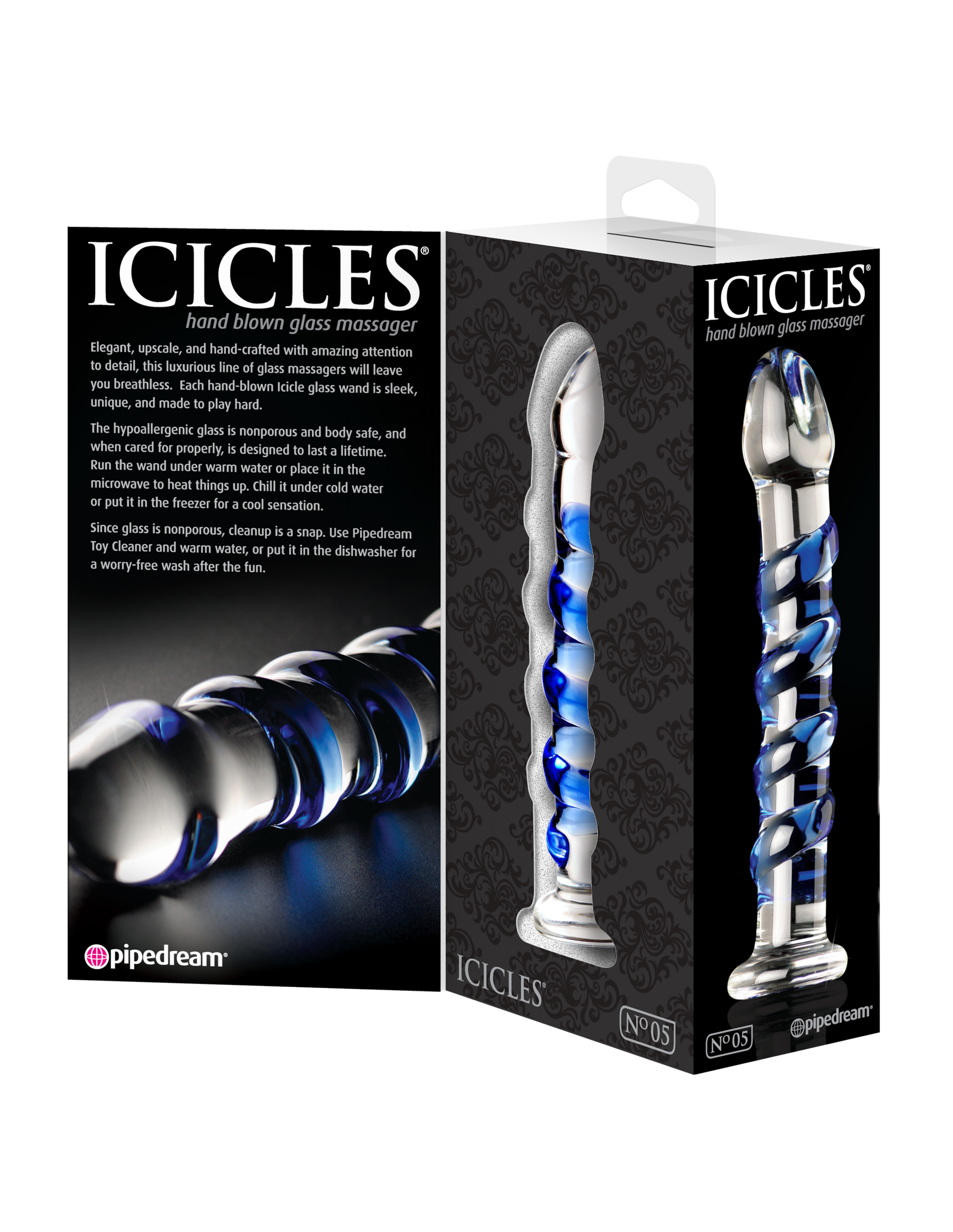 icicles no. 5 clear / blue