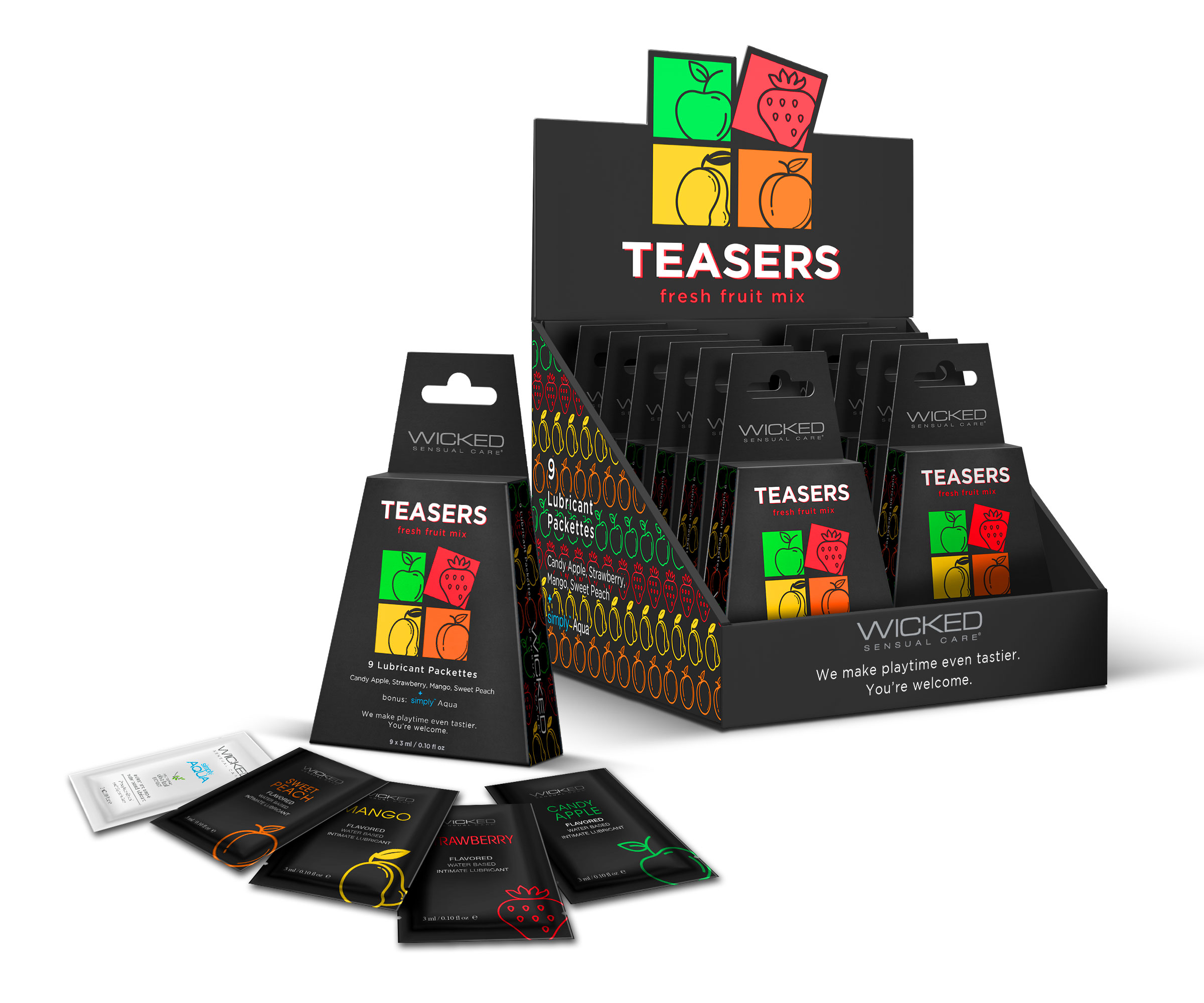 teasers fresh fruit mix display