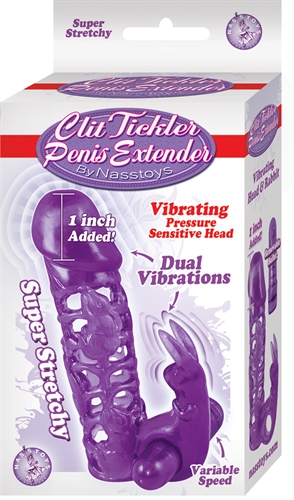 clit tickler penis extender purple