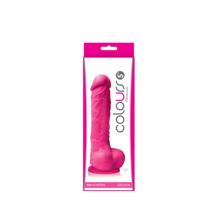 colours pleasures 5 inch dildo pink