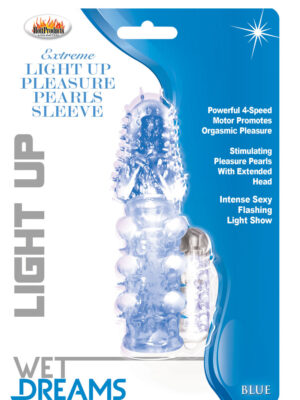 light up extreme pleasure pearls sleeve blue light up extreme pleasure pearls sleeve blue