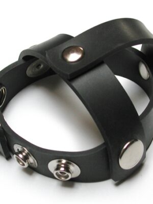 rubber snap on ball splitting cock harness