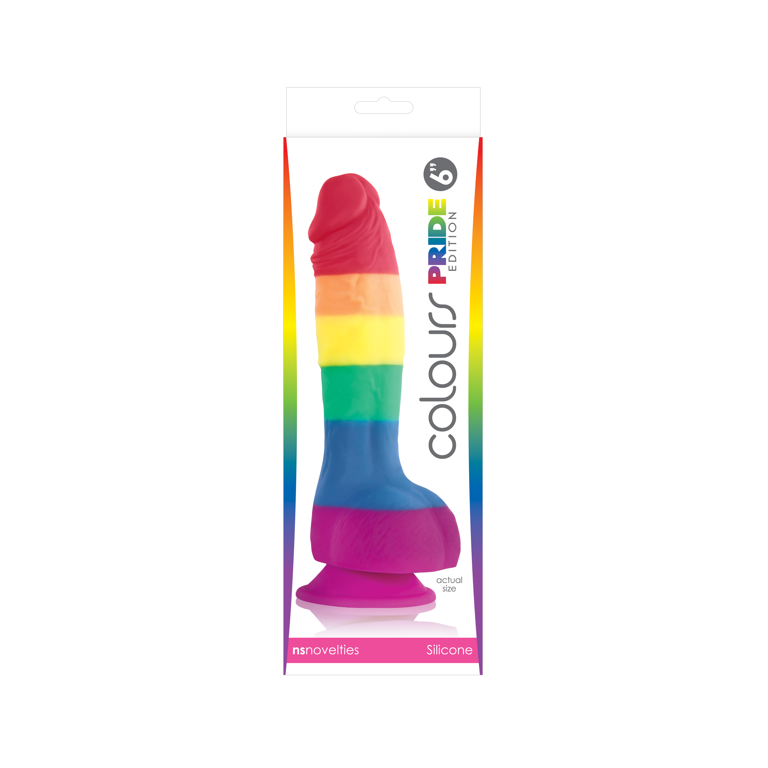 colours pride edition 6 inch dong rainbow