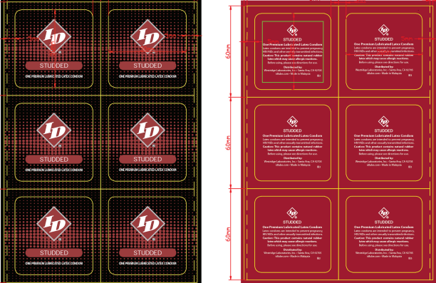 id condoms studded 144 piece jar