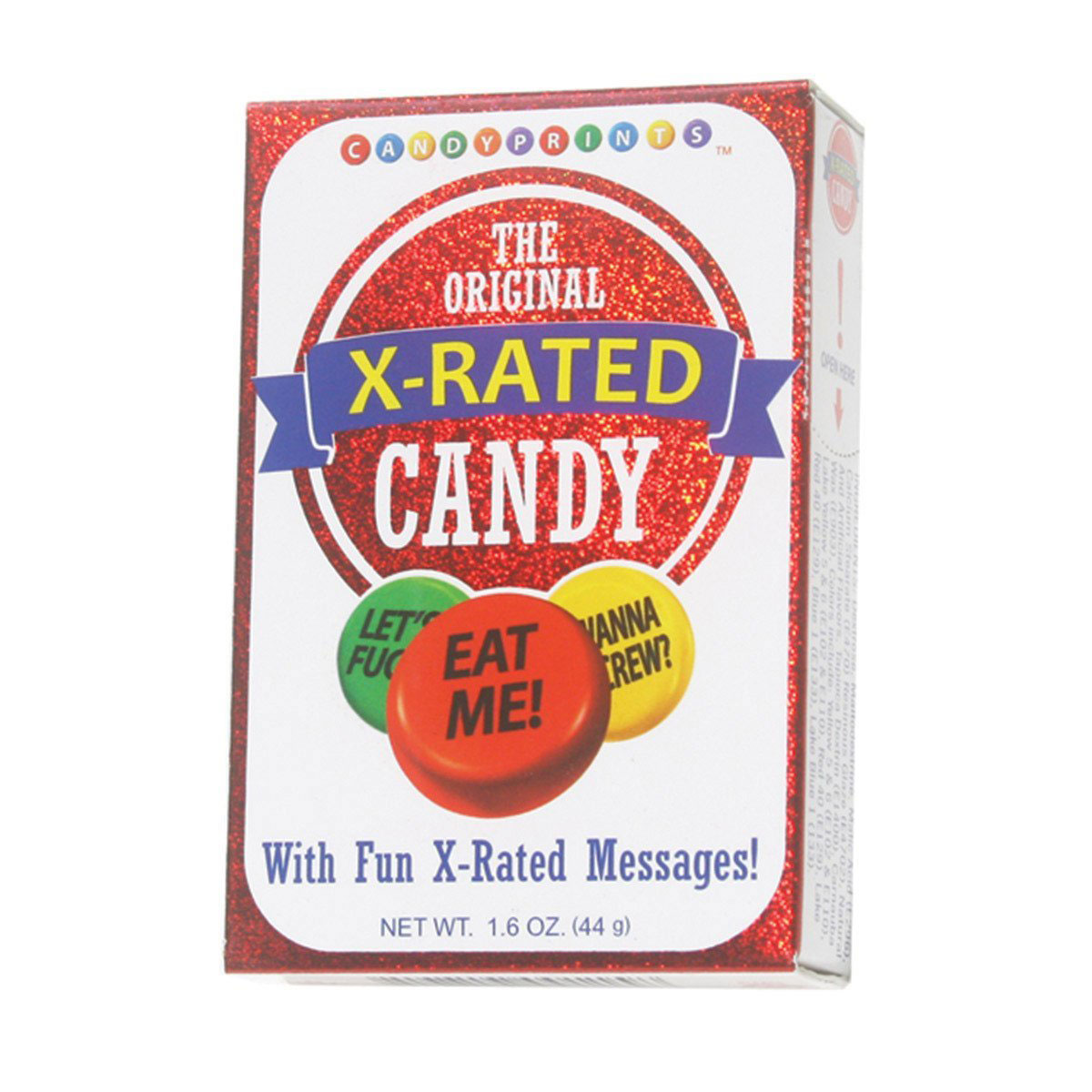 x rated candy 6 pk display