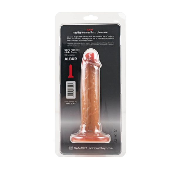raw dildo ultra realistic albur brown