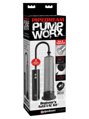 pump worx beginners rechargeable auto vac kit smoke / black