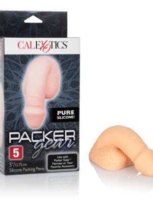 packer gear 5" silicone packing penis ivory