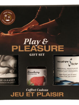 hemp seed by night play and pleasure gift set strawberry
