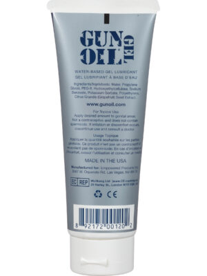 gun oil h20 gel 3.3 oz. tube