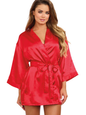 robe, chemise, padded hanger small red