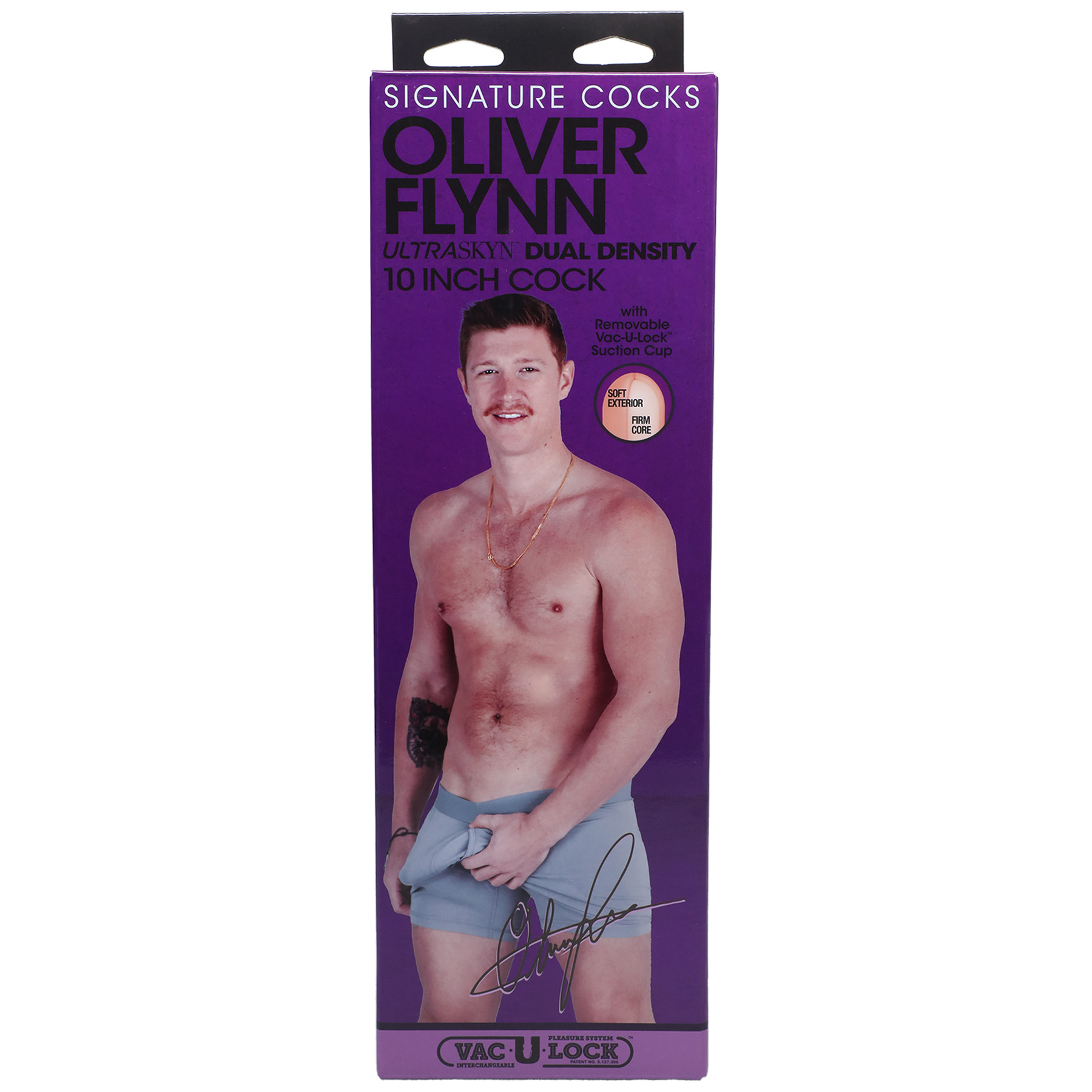 signature cocks oliver flynn ultraskyn dual density 10 inch cock vanilla