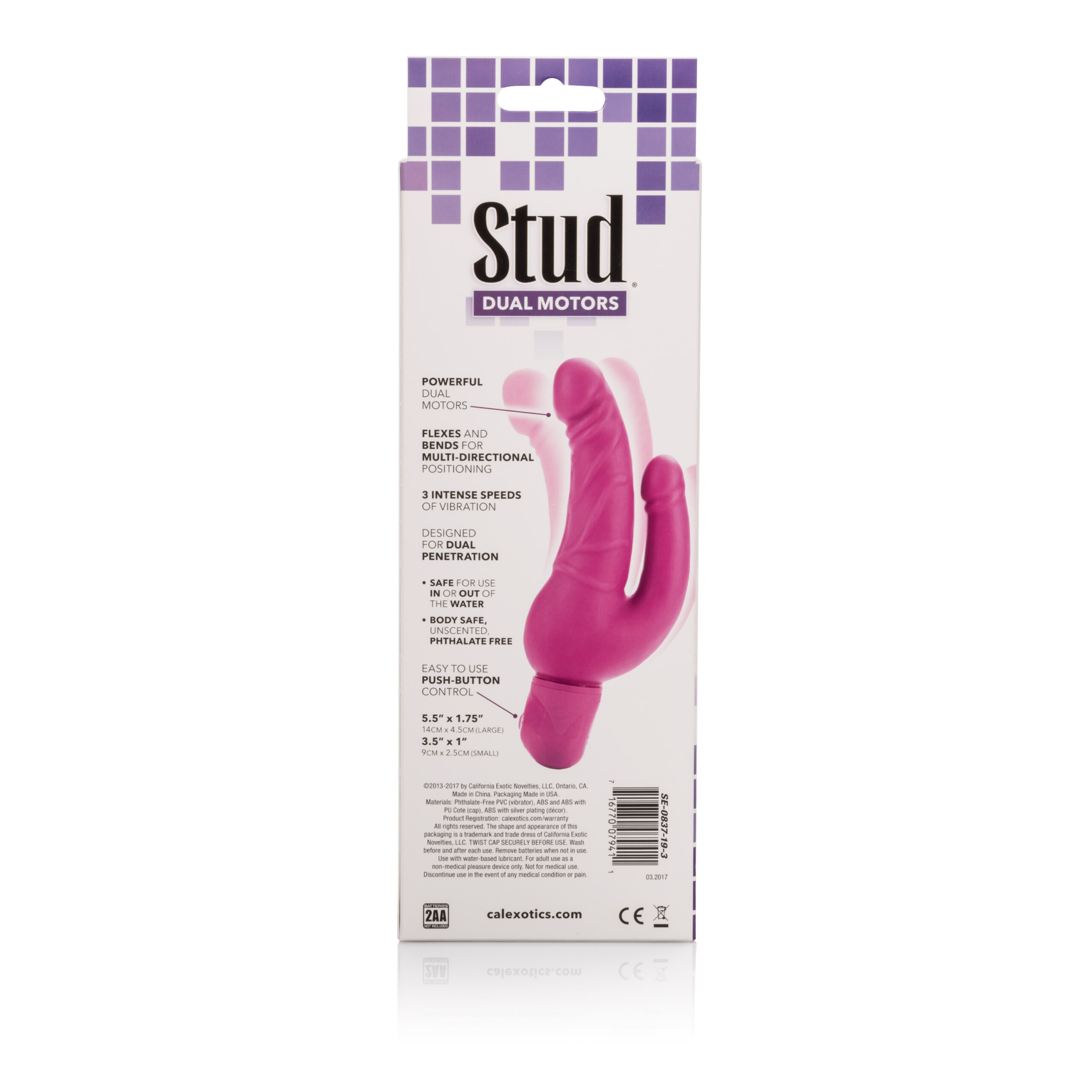 bendie power stud over and under pink