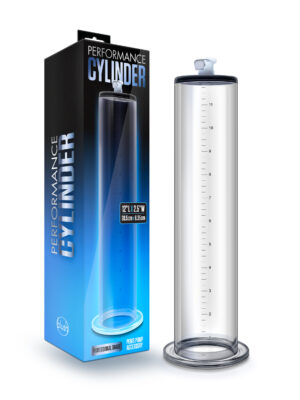 performance 12 inch x 2.5 inch penis pump cylinder clear