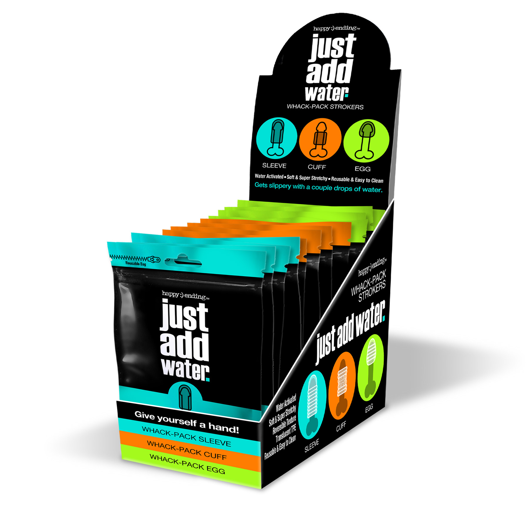 happy ending just add water whack pack pop 12 piece assorted