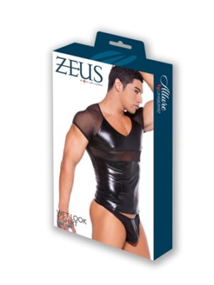 wet look t shirt one size black