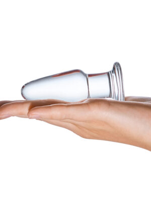 3.5 inch glass butt plug