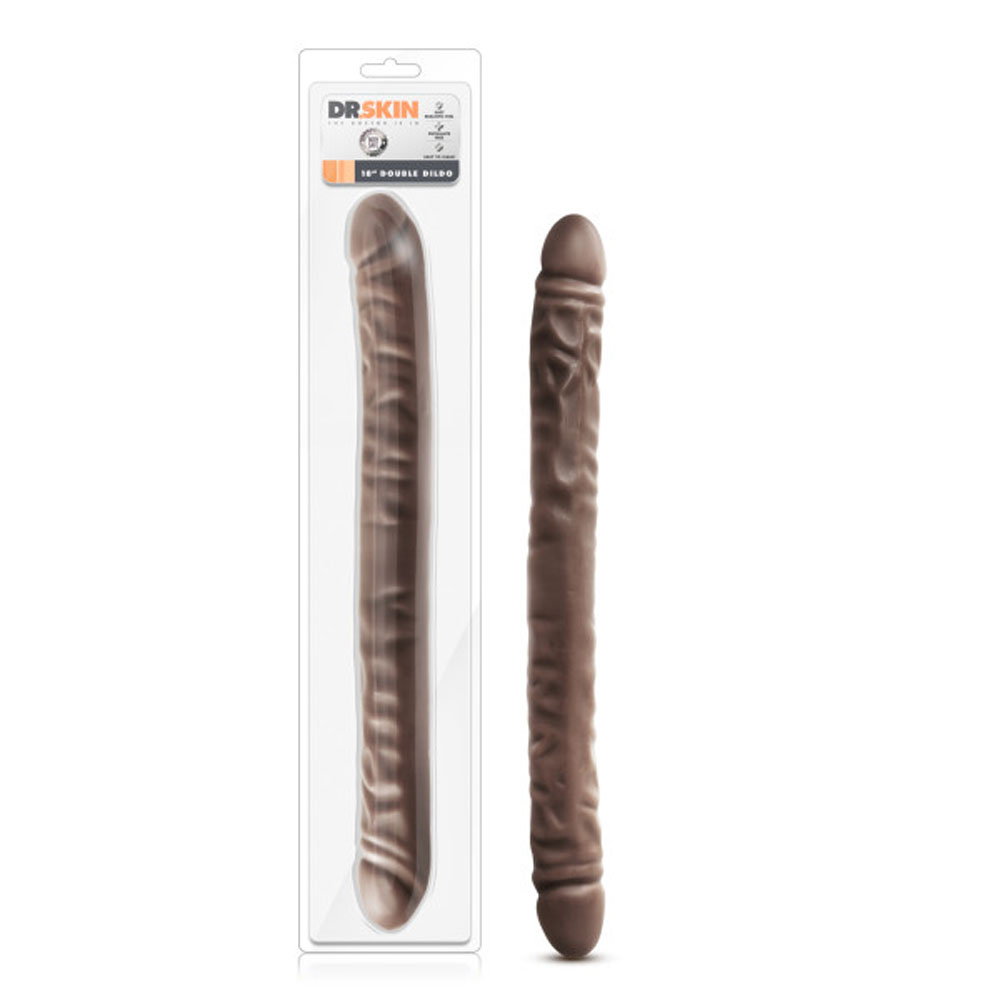dr. skin 18 inch double dildo chocolate dr. skin 18 inch double dildo chocolate