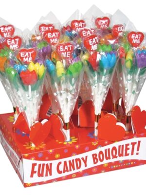 eat me! tulip candy bouquet 12 piece display