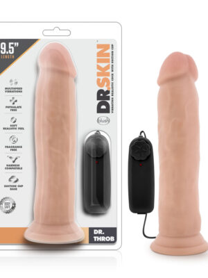 dr. skin dr. throb 9.5 inch vibrating realistic cock with suction cup vanilla dr. skin dr. throb 9.5 inch vibrating realistic cock with suction cup vanilla