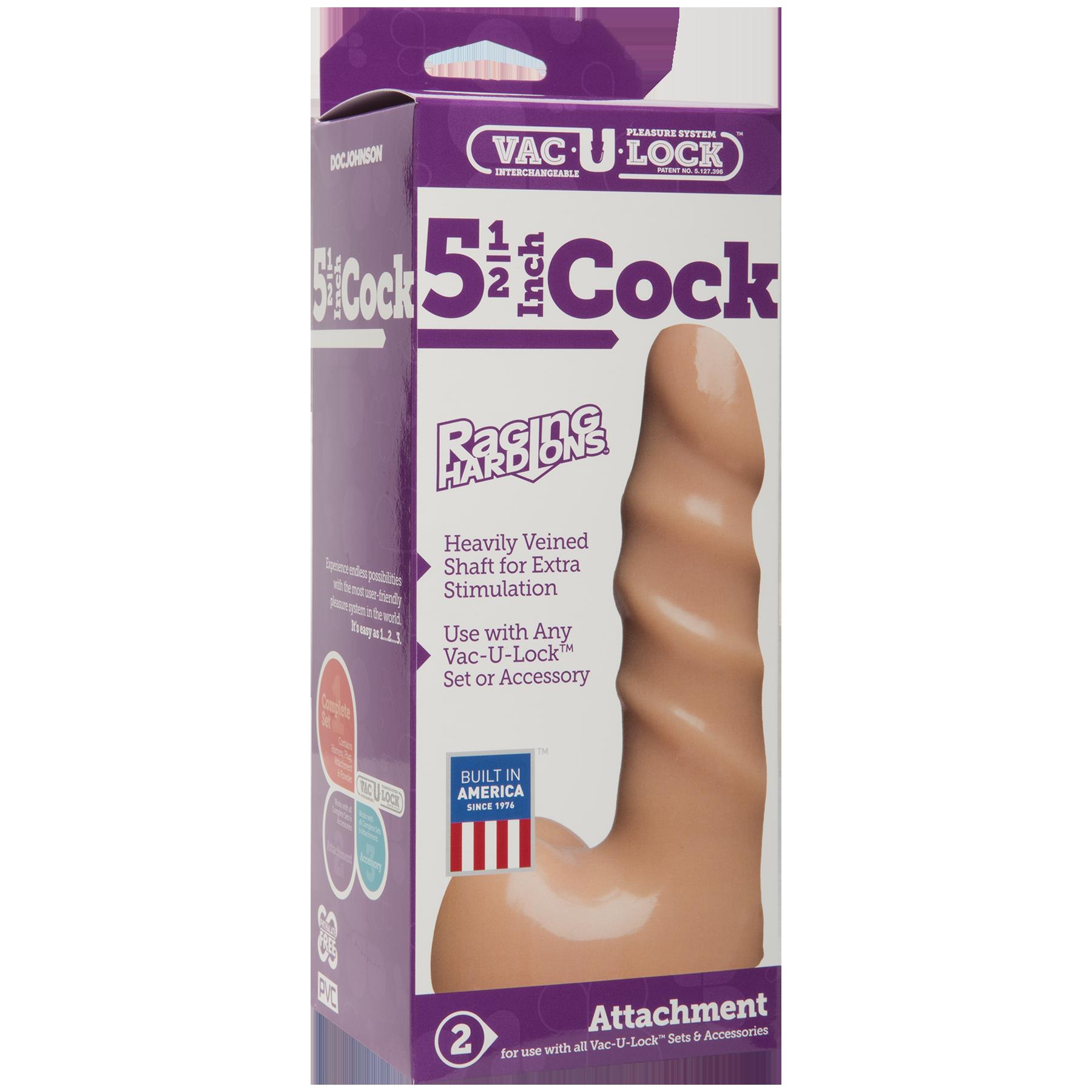 vac u lock raging hard ons 5.5 inch cock white