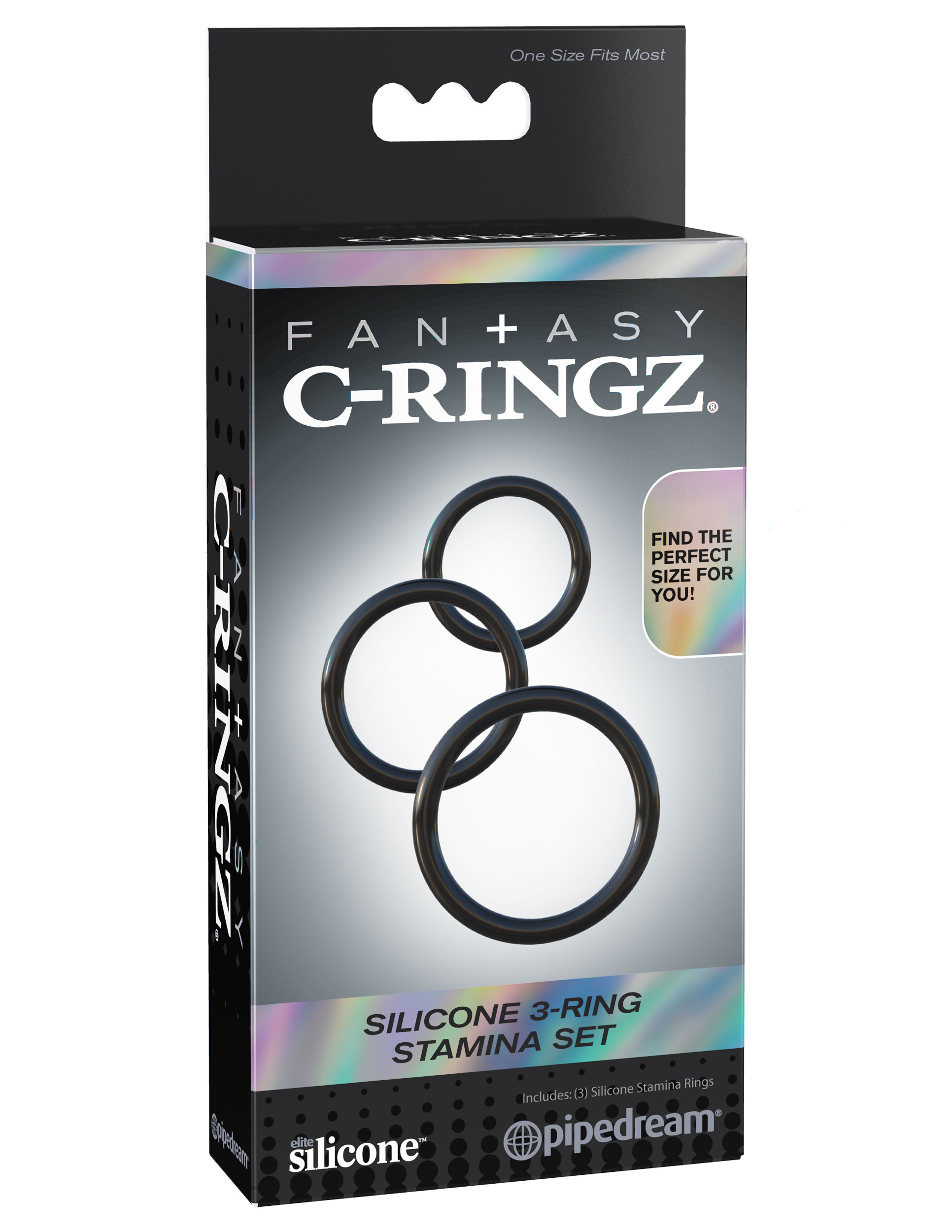 fantasy c ringz silicone ring stamina set black fantasy c ringz silicone ring stamina set black