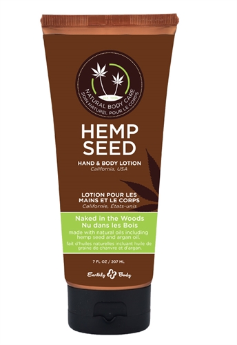 hemp seed hand and body lotion 7 fl. oz. naked in the woods