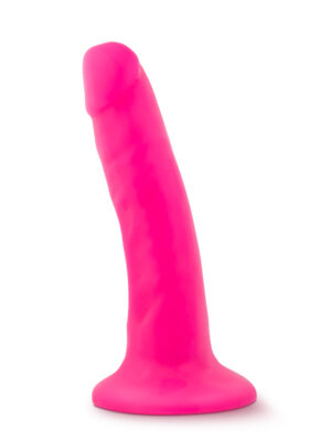 neo 5.5 inch dual density cock neon pink