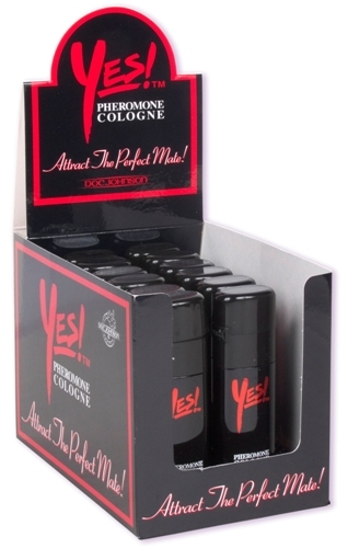 yes pheromone cologne 12 pieces display