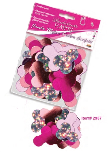 jumbo mylar pecker party confetti