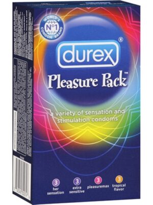 durex pleasure pack 12 assorted condoms