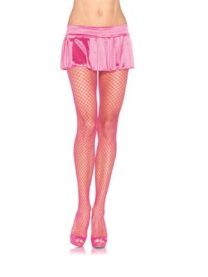 industrial net pantyhose one size neon pink