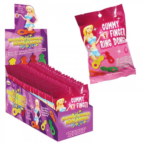 gummy finger ring dongs 12 count display