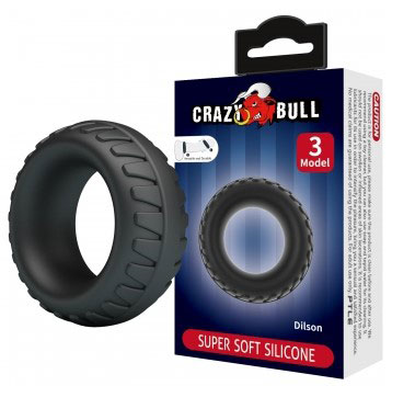 dilson cockring super soft silicone black